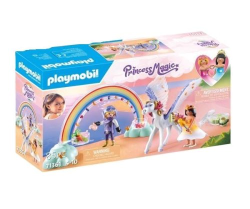 PLAYMOBIL, 71361 Princess Magic Himmlischer Pegasus mit Regenbogen, Konstruktionsspielzeug