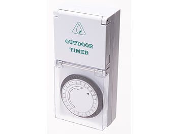 Mechanische Zeitschaltuhr Outdoor IP44 / Kinderschutz Suisse T12 / T13