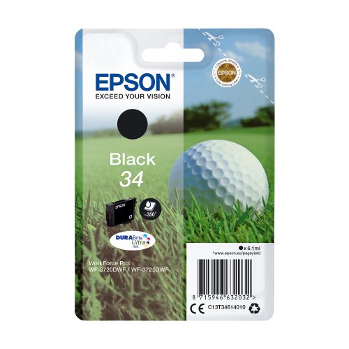 Original Tintenpatrone schwarz Epson No. 34, T346140