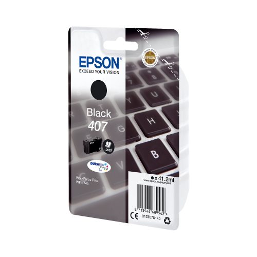 Epson 407 - 41.2 ml - L-Größe - Schwarz - Original - Tintenpatrone