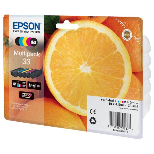 Epson 33 Claria Premium Multipack CMYBK/PhBK Tintenpatrone