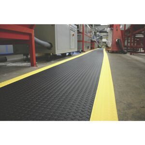undefined, Anti-Ermüdungsmatte Breite 1200 mm schwarz / gelb, pro lfd. m