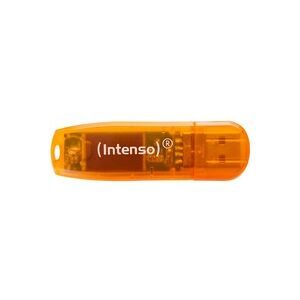 Intenso, Intenso 64 GB USB-Speicherstick Rainbow Line, transparent-orange