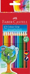Faber-Castell, Faber-Castell Buntstifte-Set COLOUR GRIP mit 12 Farben im Kartonetui