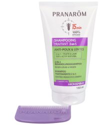 Pranarom Aromapoux 2 in 1 Shampoo gegen Läuse mit Kamm 150 ml