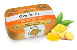 Grethers Ginger Lemon Pastillen ohne Zucker 110 g