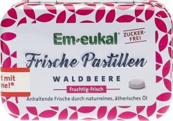 Em-eukal Frische Pastillen Waldbeere zuckerfrei mit Xylit (20 g)