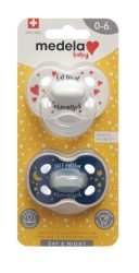 Medela Baby Schnuller Day & Night Unisex 0-6 Monate (2 Stk)
