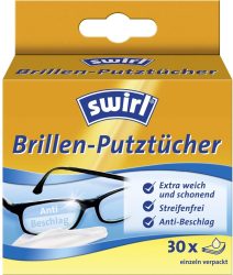 Swirl Brillen-Putzttücher - (Weiss)