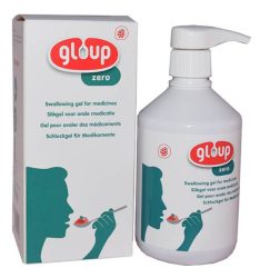 gloup Schluck Gel für Medikamente Zero mit Himbeer-Aroma (500 ml)