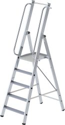 Alu-Stufenstehleiter einseitig begehbar 5 Stufen