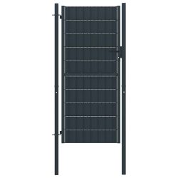Zauntor Stahl 100 x 164 cm Anthrazit