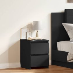 vidaXL Nachttisch Schwarz 30×30×40 cm Spanplatte