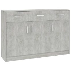 vidaXL Sideboard Betongrau 110x30x75 cm Spanplatte