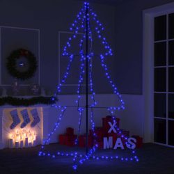 vidaXL Weihnachtsbaum Kegelform 240 LEDs Innen- und Außenbereich 118x180 cm