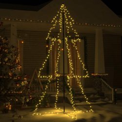 vidaXL Weihnachtskegelbaum 300 LEDs Indoor Outdoor 120x220 cm