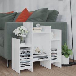vidaXL Regalschrank Hochglanz-Weiß 60x26x60 cm Spanplatte