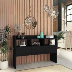 vidaXL Sideboard Schwarz 105x30x70 cm Spanplatte
