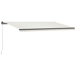 vidaXL Einziehbare Markise Handbetrieben 600 x 300 cm Creme