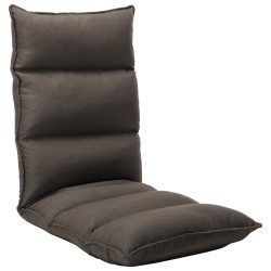 vidaXL Bodenstuhl Faltbar Taupe Stoff
