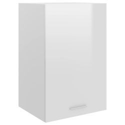 vidaXL Hängeschrank Hochglanz-Weiß 39,5x31x60 cm Spanplatte