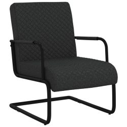 vidaXL Freischwinger Schwarz Kunstleder