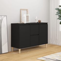 vidaXL Sideboard Schwarz 103,5x35x70 cm Spanplatte