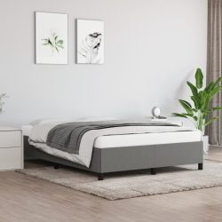 vidaXL, vidaXL Bettgestell Dunkelgrau 140x200 cm Stoff