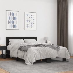vidaXL Bettgestell Schwarz 140x190 cm Holzwerkstoff und Metall
