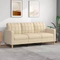 vidaXL B-Ware 3-Sitzer-Sofa Creme 180 cm Stoff
