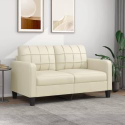 vidaXL B-Ware 2-Sitzer-Sofa Creme 140 cm Kunstleder