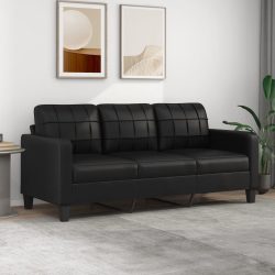 vidaXL B-Ware 3-Sitzer-Sofa Schwarz 180 cm Kunstleder
