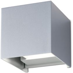 LED-Außenwandleuchte Cube aluminium