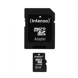 Intenso microSDHC-Speicherkarte 32 GB, Class 10, inkl. SD-Adapter