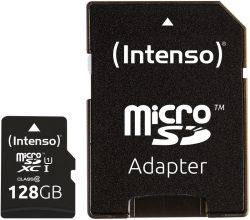 Intenso Mic-Sdxc Premium 128Gb - Speicherkarte (128 GB, Schwarz)