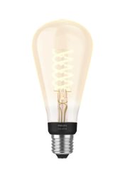 PHILIPS Hue ST72 E27 - Leuchtmittel (Transparent/Bernstein)