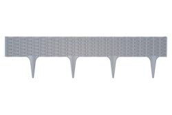 Rasenkanten-Elemente in Rattan-Optik, 5er Set