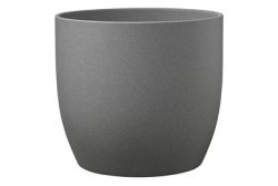 Übertopf Basel Stone Ø14cm dunkelgrau