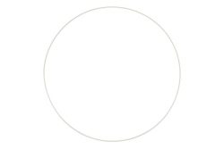 Metallring weiss 40 cm