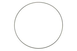 Metallring schwarz 50 cm