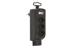 Max Hauri AG 131455 4fach Steckdosen-Verteiler Schwarz