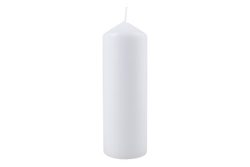 ZYLINDERKERZE WEISS