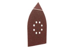 Wolfcraft 1791000 Multischleifpapier mit Klett, gelocht Körnung 60 (L x B) 142 mm x 107 mm 6 St.