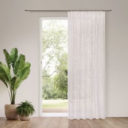 Fertigvorhang mit Gardinenband, halbtransparent, 140x245 cm