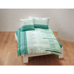 Bettwäsche mit kunstvollem Muster, mint
