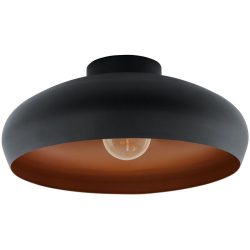 Deckenleuchte Mogano aus Metall, schwarz