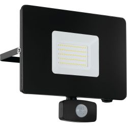 LED-Außenstrahler Faedo 3 mit Sensor, schwarz, 50W