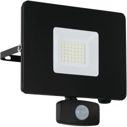 LED-Außenstrahler Faedo 3 mit Sensor, schwarz, 30W