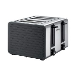 Bosch Haushalt TAT7S45 Toaster 4 Brenner, Toastfunktion Grau, Schwarz