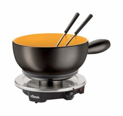 Koenig, Koenig B02179 - Käsefondue-Set (Schwarz/Gold)